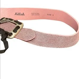 MISS SIXTY KILLAH Pink Belt with Silver Buckle with ribbon!!! Buy Hot Pink Belt Womens With Elegant Silver Buckle 2.0 Cm  main image 3